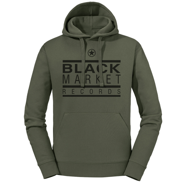 Black Market Records Classic Hoody - Olive