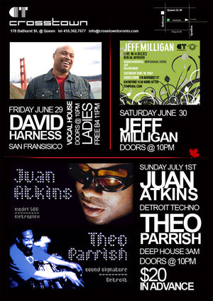 Juan Atkins / Theo Parrish / Jeff Milligan / David Harness - Crosstown Toronto