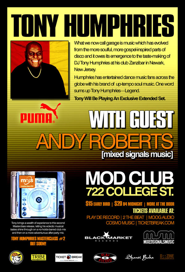 Tony Humphries / Andy Roberts - Toronto