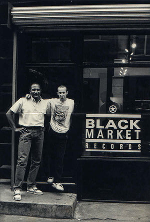 Rene and Steve - Black Market Records in 1988