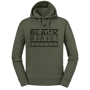 Black Market Records Classic Hoody - Olive