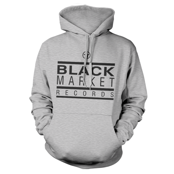Black Market Records Classic Hoody - Grey