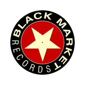 Black Market Records Slipmats - Black/Red/Cream