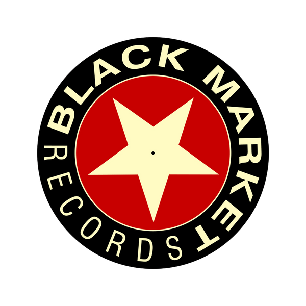 Black Market Records Slipmats - Black/Red/Cream