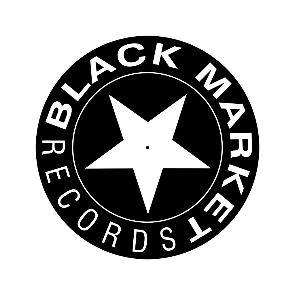 Black Market Records Slipmats - Black/White